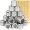 20 Pack Magnetic Spice Containers for Refrigerator with 94 Labeling Stickers, Seasoning Jars with Clear Sift and Pour Top Lids (3.4 oz)